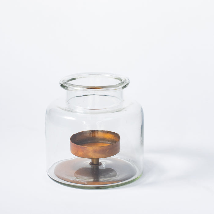 Small Jar Pillar Candleholder