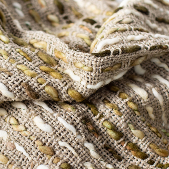 Handwoven Throw - Beige / Browns