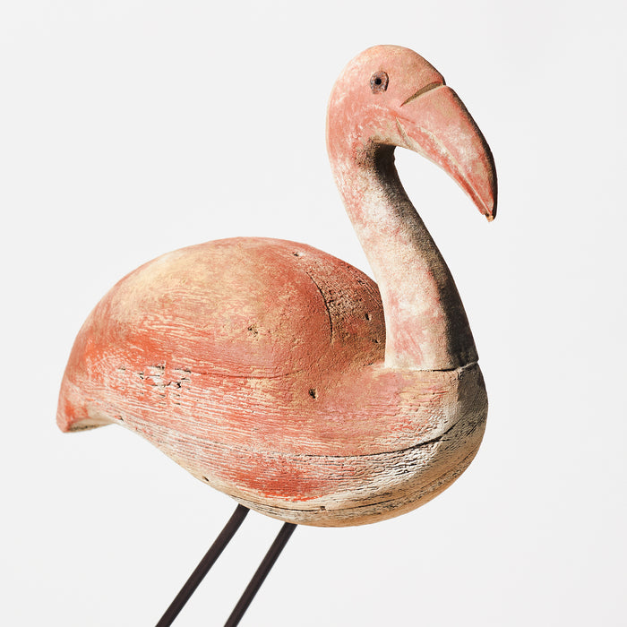 Large Flamingo on Plinth