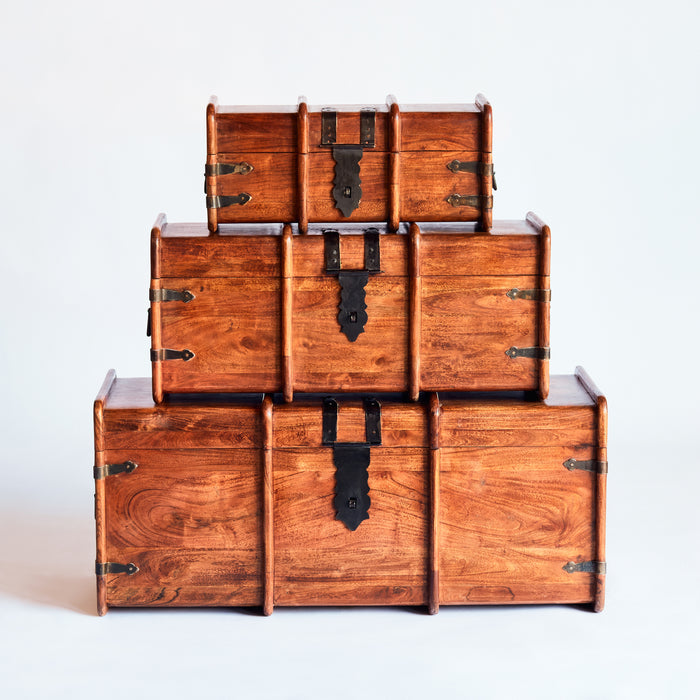 Set of 3 Rounded Chests - Lisboa