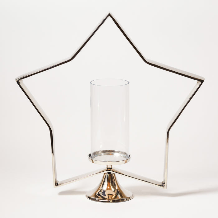 Large Star Lantern - Nickel