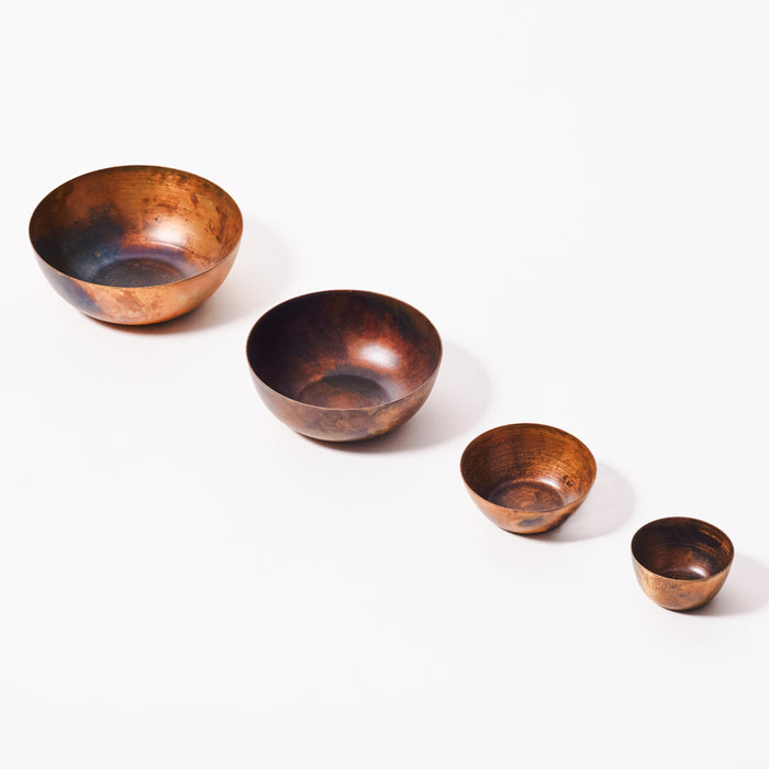 Set of Four Mini Bowls - Blue Gold