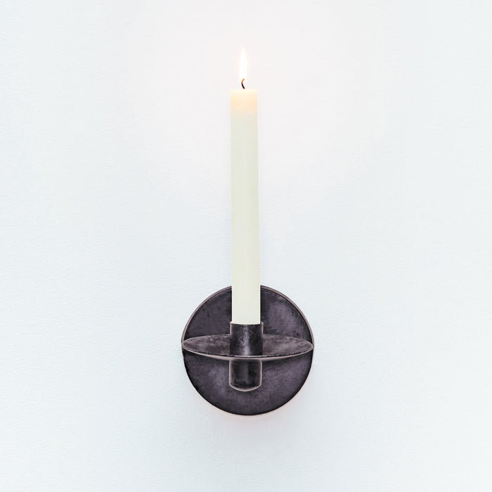 Wall Candleholder - Burnished Black