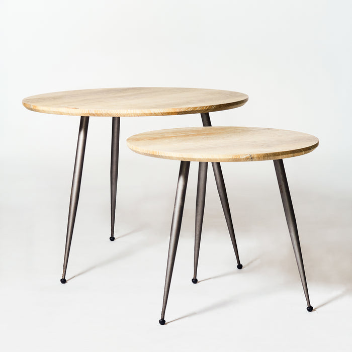 Set of Two Round Coffee Tables