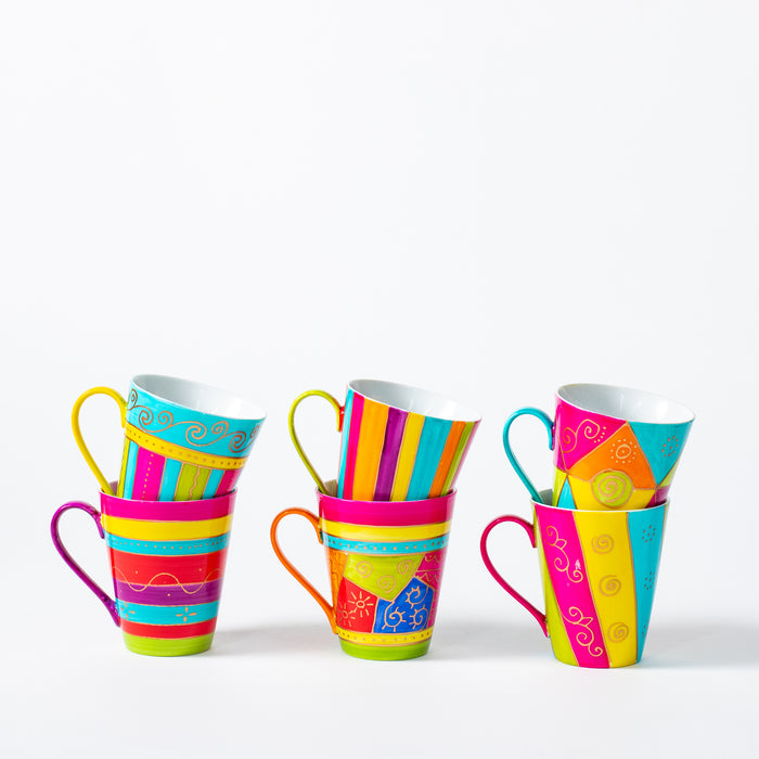12 Ass.Mugs in 6 Designs