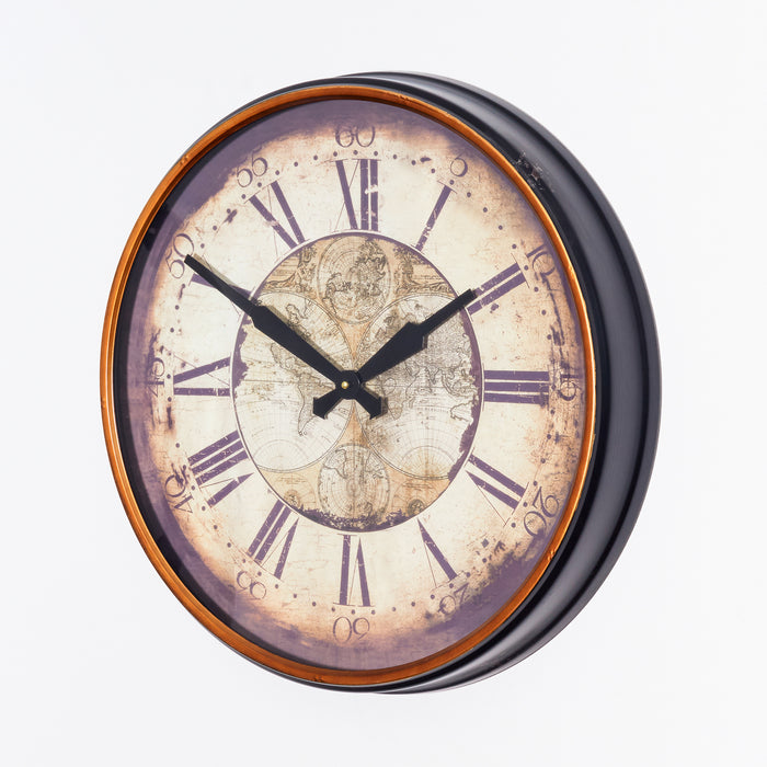 Large Globe Maps Clock