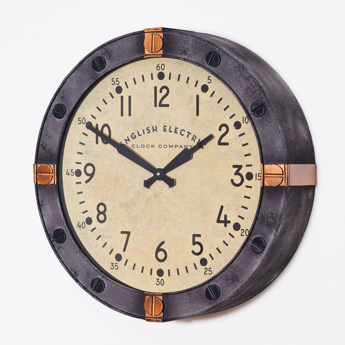 Round English Electric Wall Clock