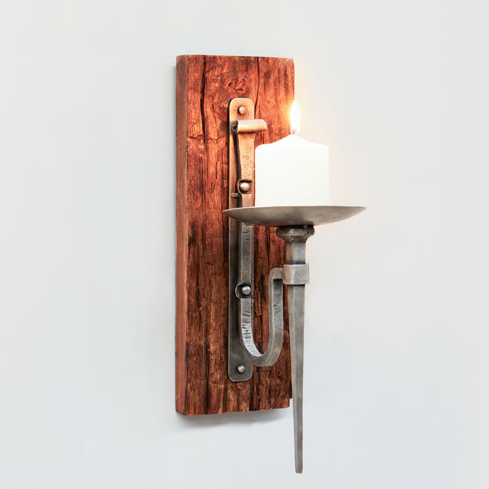 Slim Forged Wall Sconce