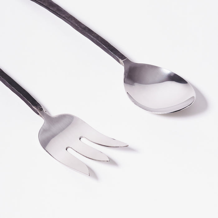 Set Two Salad Servers-Flat Handle