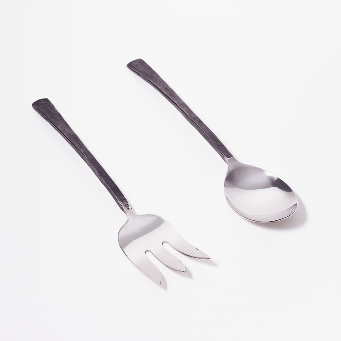 Set Two Salad Servers-Flat Handle