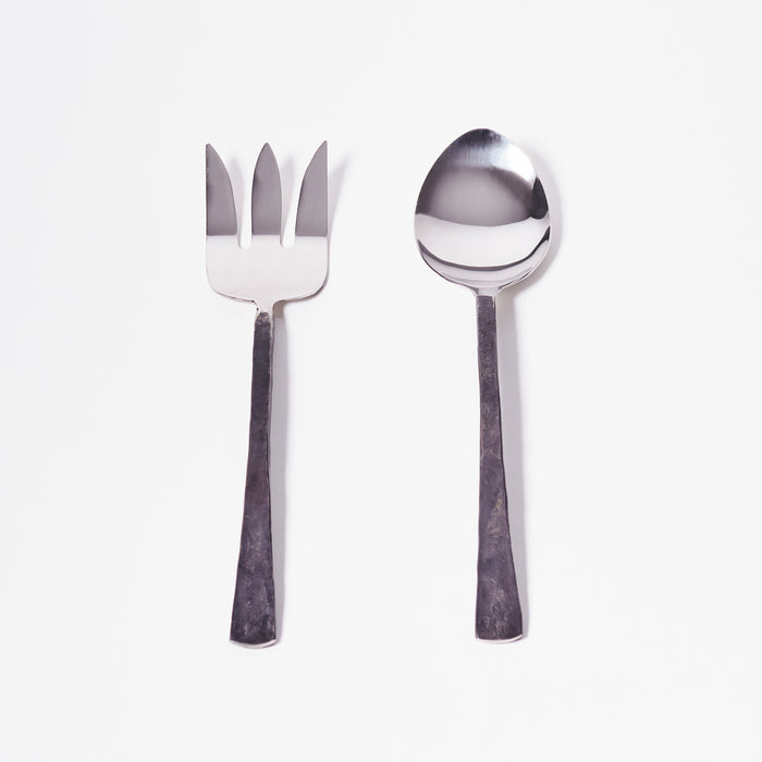 Set Two Salad Servers-Flat Handle