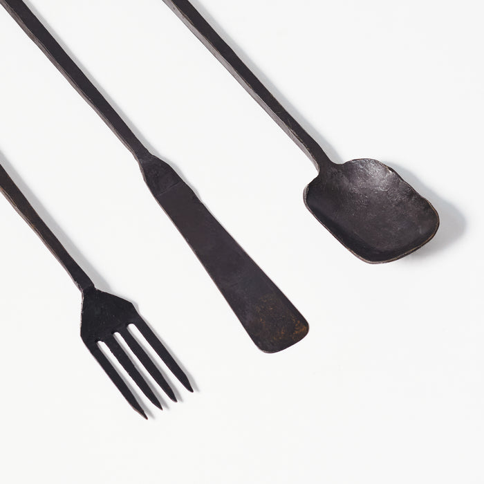 Set of Large Knife Fork and Spoon