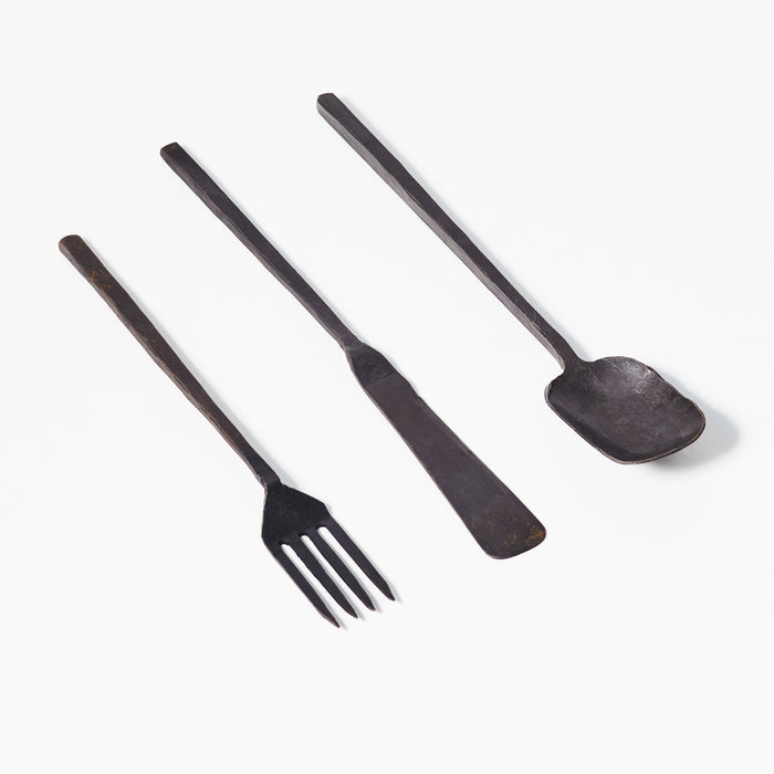 Set of Large Knife Fork and Spoon