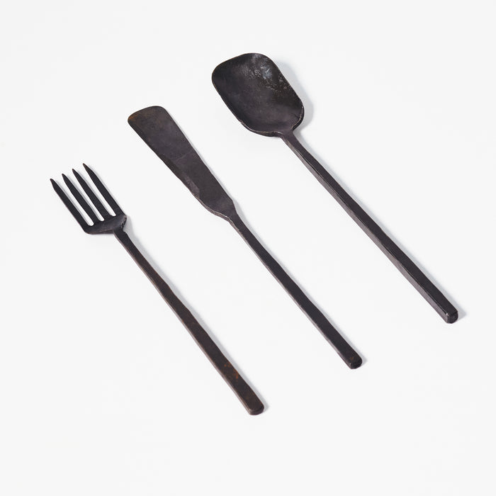 Set of Large Knife Fork and Spoon