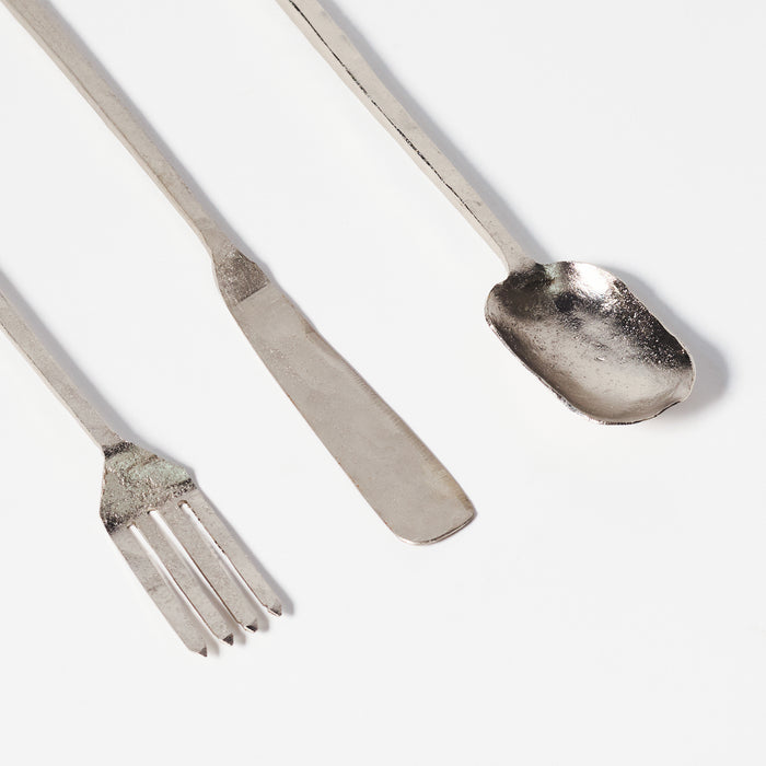 Set of Large Knife Fork and Spoon