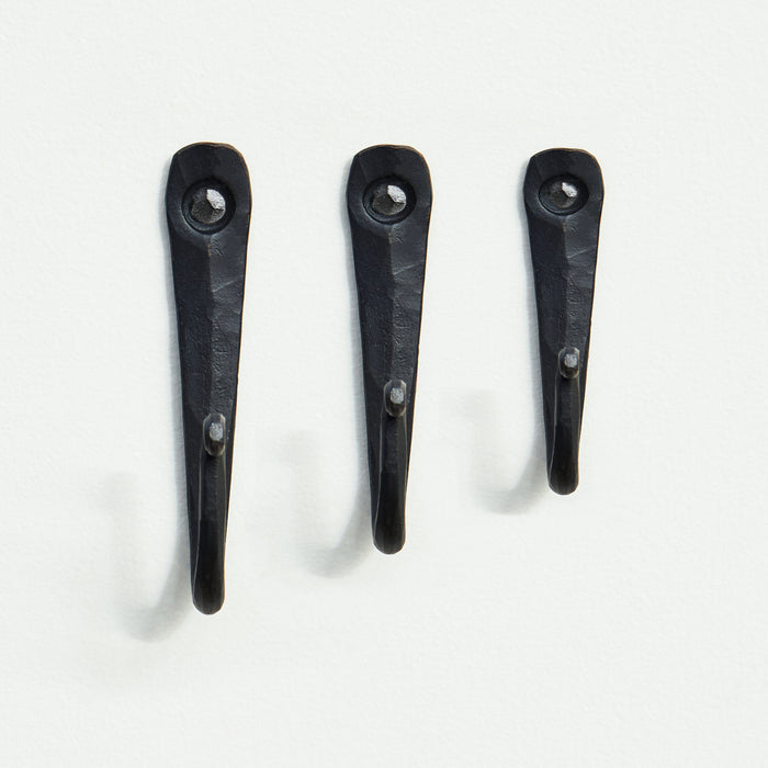 Set of 3 Thick Hooks with Nails