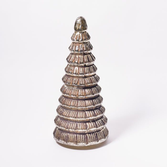 Medium Tree - Shiny Antique Silver