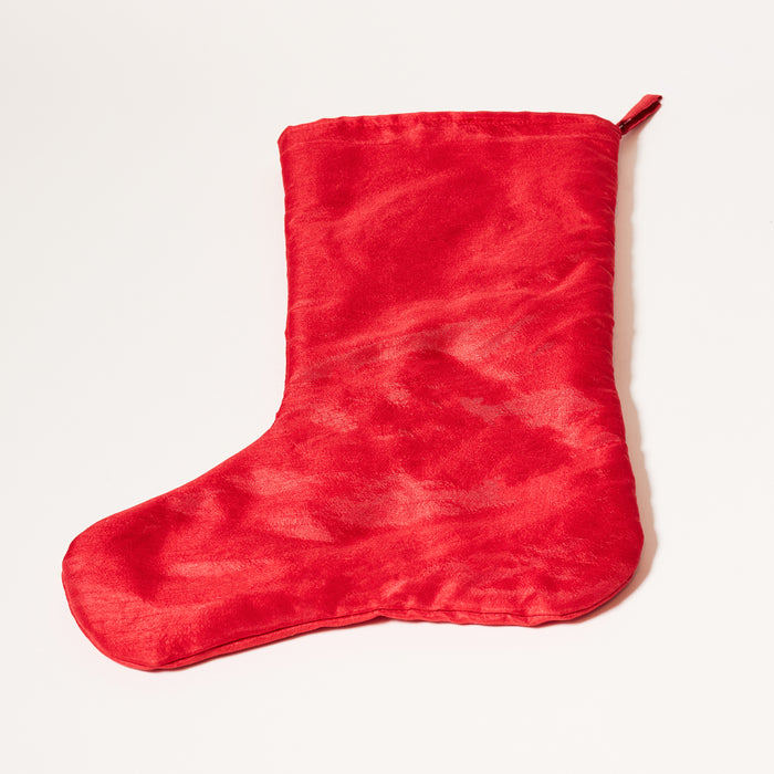 Embroided Stocking - Red / Gold