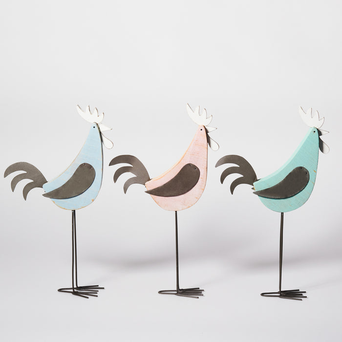 Set of 3 Lg.Cockerels
