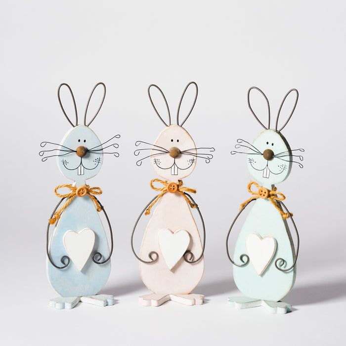 Set of 3 Sm.Standing Rabbits