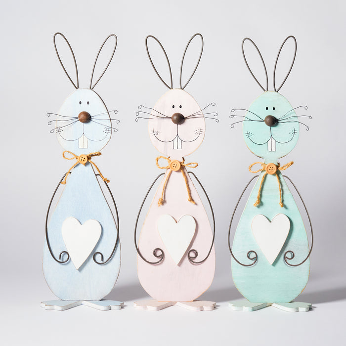 Set of 3 Lg.Standing Rabbits