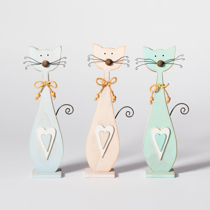 Set of 3 Sm.Standing Cats