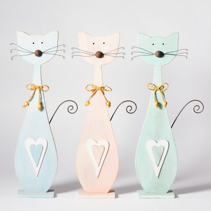 Set of 3 Lg.Standing Cats