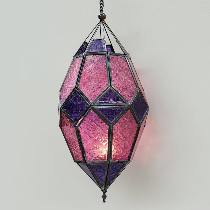 Lg.Hanging Lantern-Fuchsia/Violet