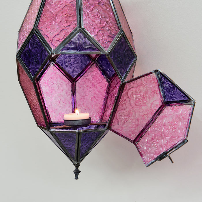 Lg.Hanging Lantern-Fuchsia/Violet