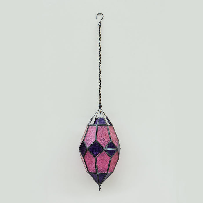 Lg.Hanging Lantern-Fuchsia/Violet