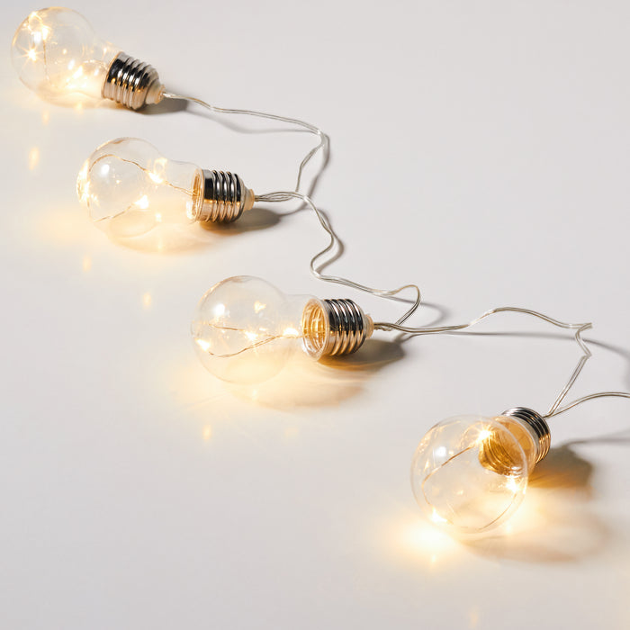 Horizontal Hanging Nine Bulb Lights