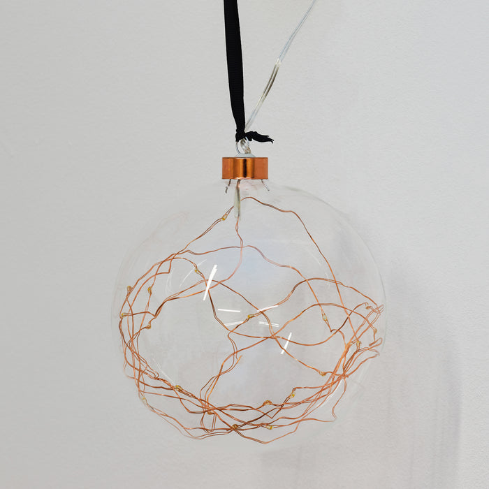 15cms Glass Ball/Copper Wire