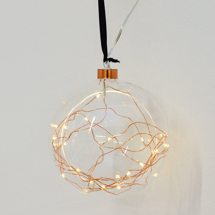 15cms Glass Ball/Copper Wire