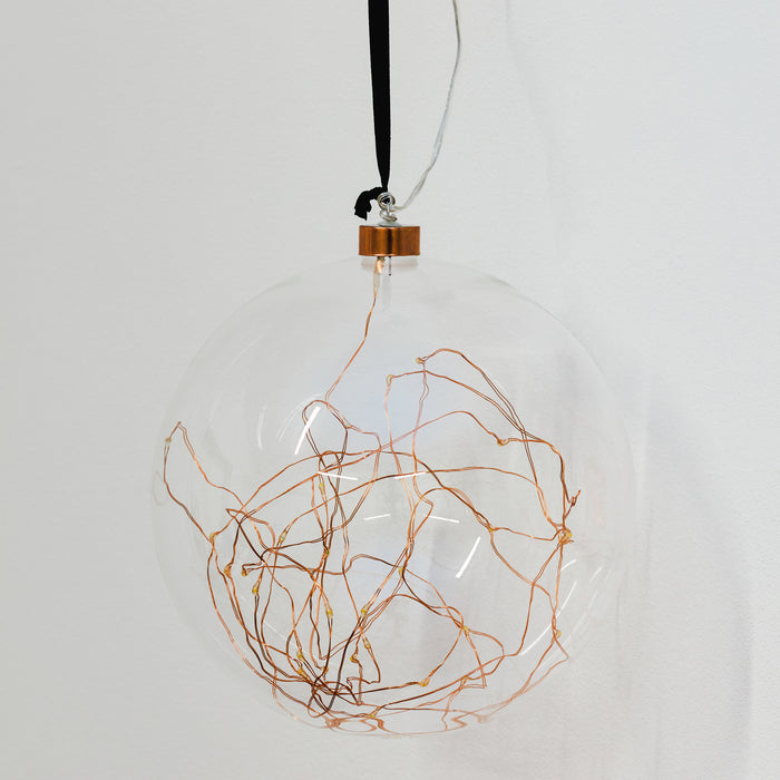 20cms Glass Ball/Copper Wire