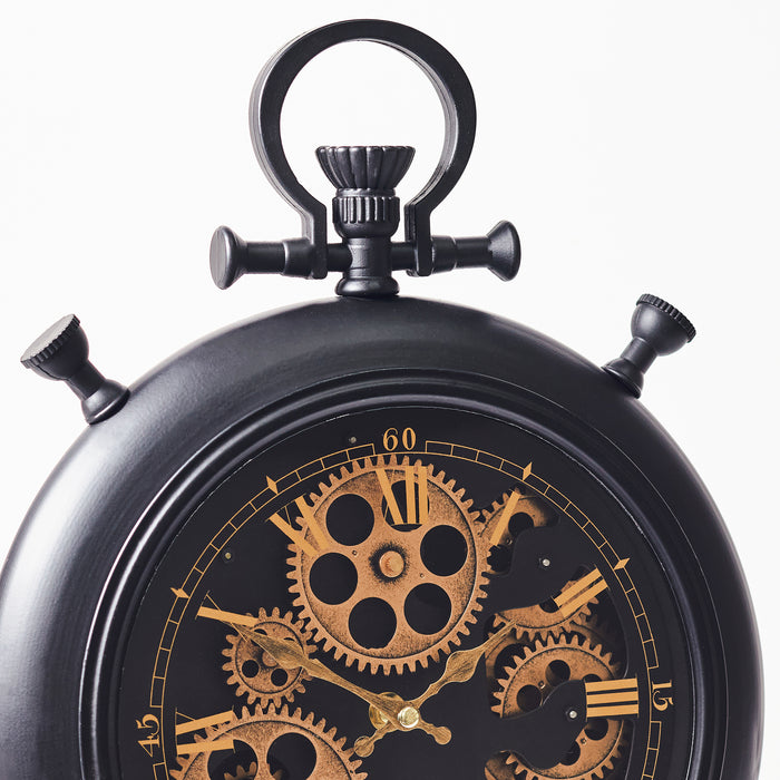 Black Pocket Watch Table Clock