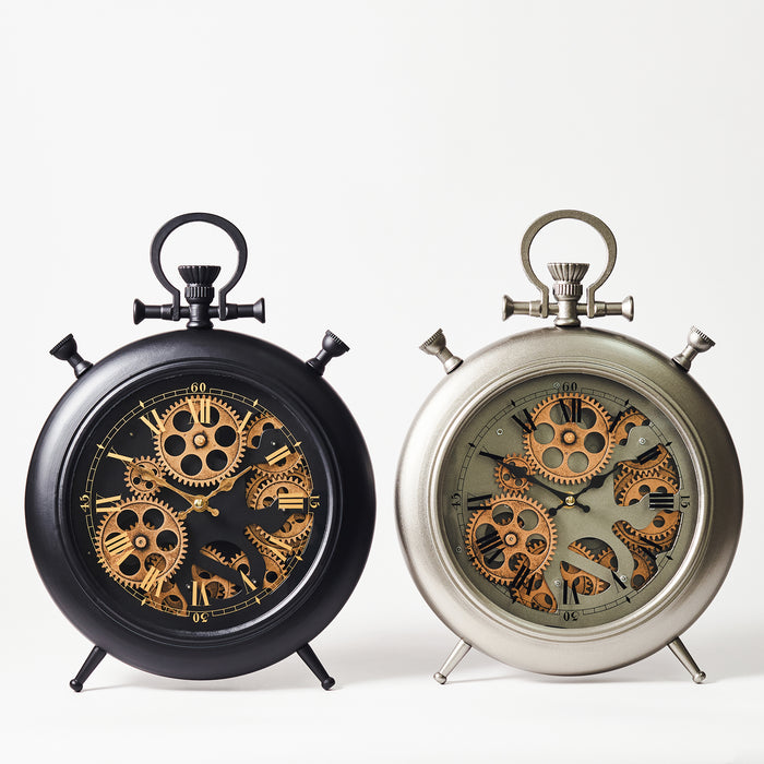 Black Pocket Watch Table Clock