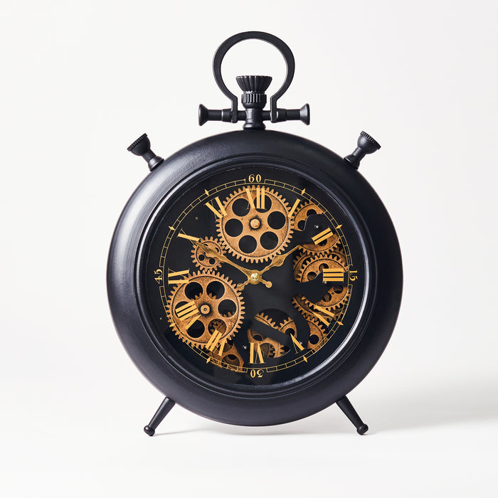 Black Pocket Watch Table Clock