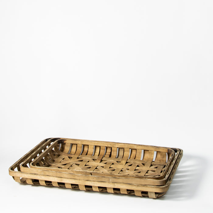 Set of Three Rectangular Trays