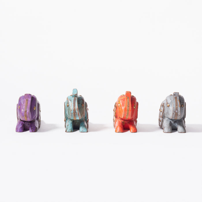 Set of 4 Ass.Elephant Doorstops