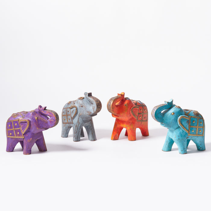 Set of 4 Ass.Standing Elephants