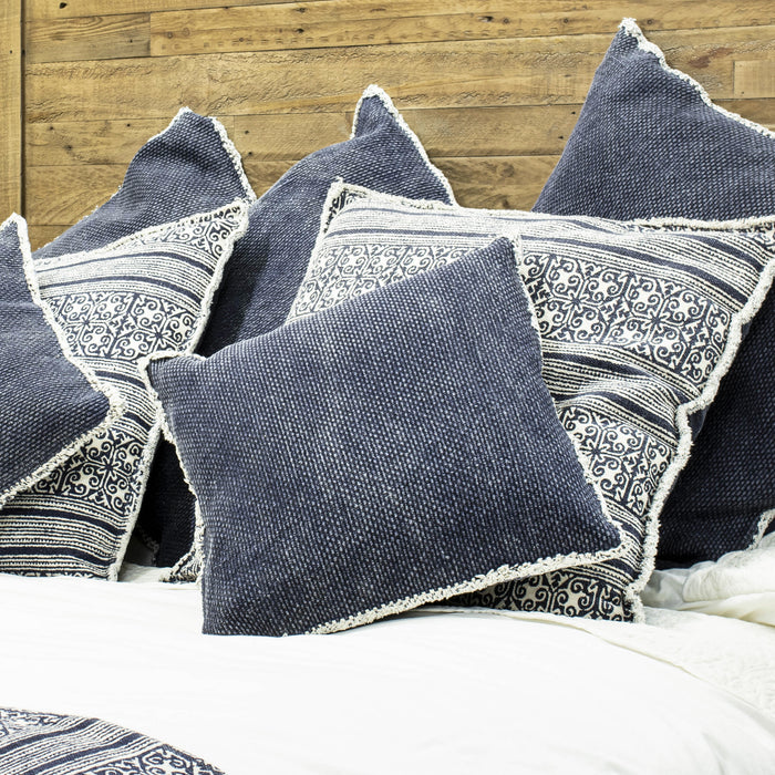 Small Filled Indigo Cushion