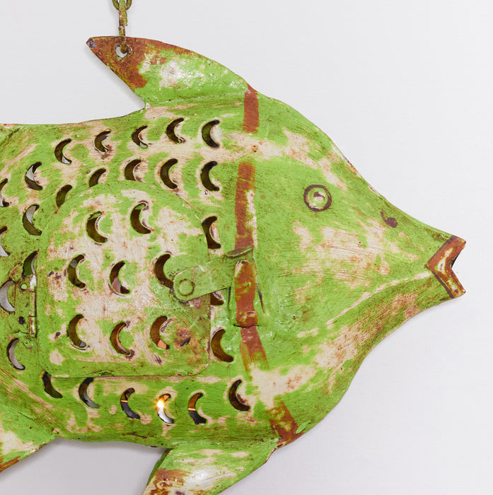Large Fish Lantern - Green