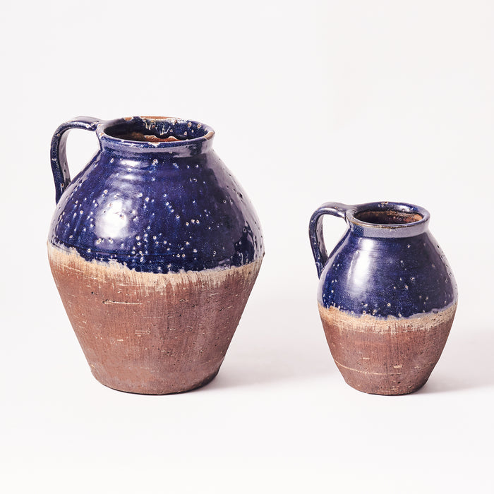 Small Handled Vase - Midnight Blue