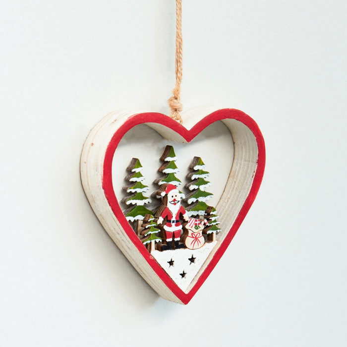 Red Heart and Santa Hanger