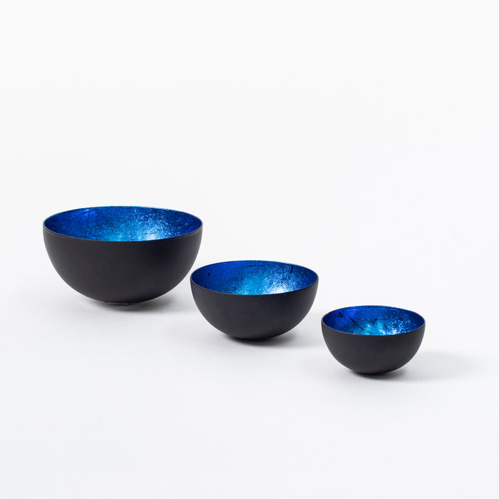 Set/3 Tealightholders-Cobalt Blue
