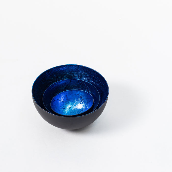 Set/3 Tealightholders-Cobalt Blue