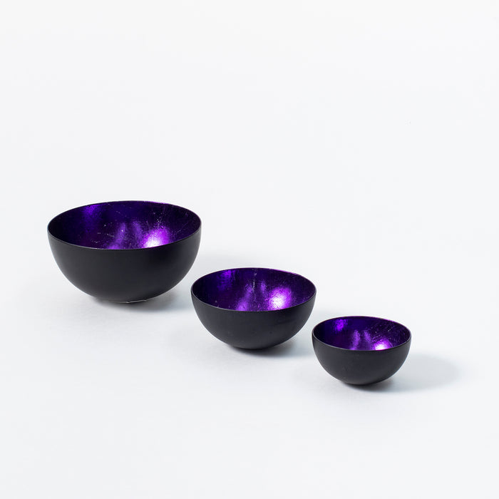 Set/3 Tealightholders - Violet