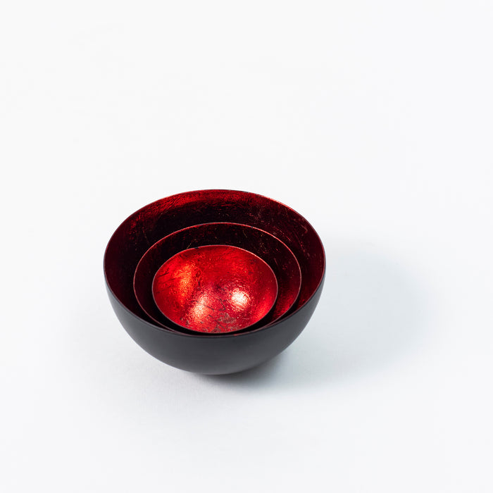 Set/3 Tealightholders - Red
