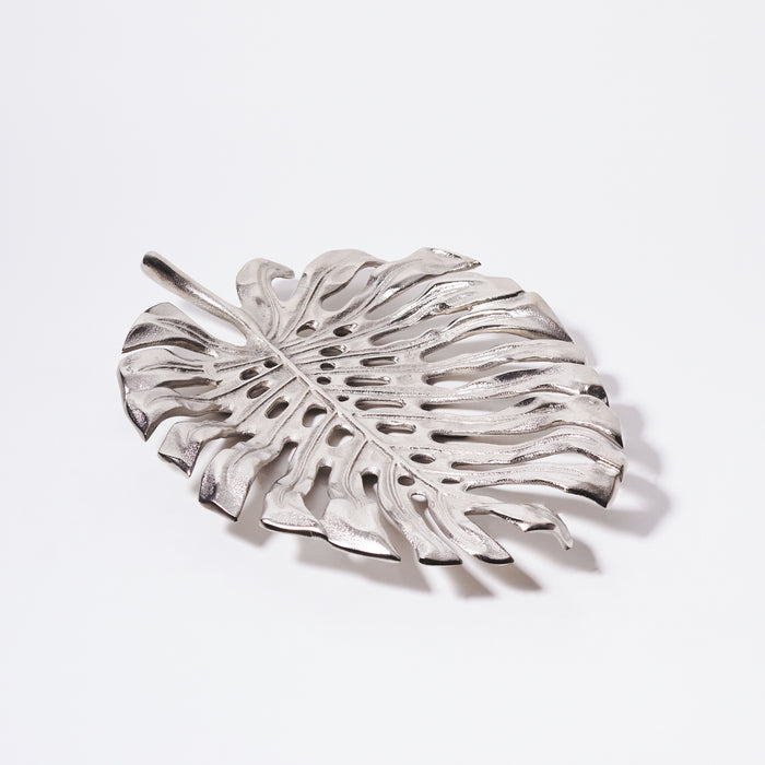 Small Leaf Dish - Raw Nickel