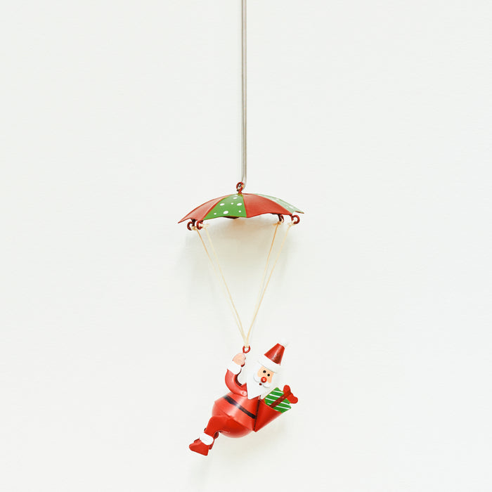 Red Santa Parachute Spring Hanger